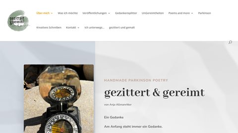 Website gezittert & gereimt